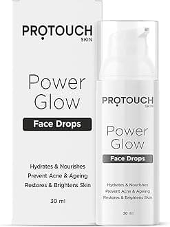 PROTOUCH Power Glow Face Drops And Serum | Brightening & Nourishing | Anti Acne & Anti-aging | For Clear & Glowing Skin For All Skin Type (Pack of 1)