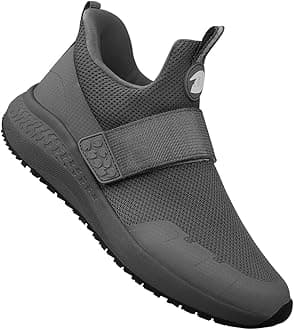 Non Slip Shoes for Men, Food Service Slip Resistant Work Shoes in Restaurant Kitchen Hospital, Breathable Lightweight Sneakers - Zapatos Antideslizantes para Hombres Medium or Wide Size 6.5-13