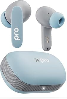 Boult Z20 Pro Wireless Earbuds with 60h Playtime, 4-ENC Calling Mic, Latest BTvs 5.4, 13mm drivers for Deep bass, 45ms Low Latency, Type-C fast charging, Touch controls & IPX7 Waterproof (Powder Blue)