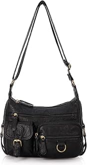 Angel BarceloCross body Shoulder Bag Women Soft PU Leather Purses and Handbags