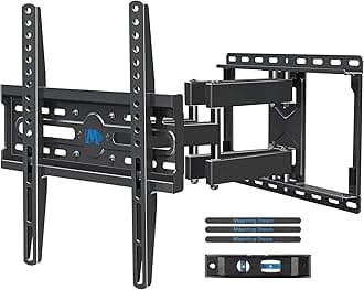 TV Wall Mount for 32-65 Inch Television,Mount with Swivel and Tilt, Full Motion Bracket with Articulating Dual Arms, Fits 16inch Studs, Max VESA 400X400 mm, 99lbs, MD2380
