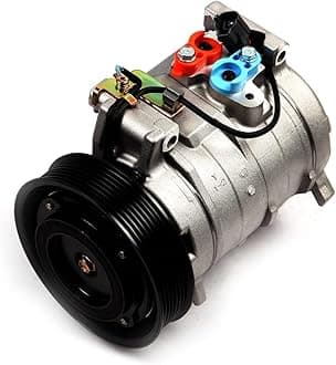 cciyu Air Conditioning Compressor for Honda for Accord 2.4L 2003-2007 Replaces AC Compressor for Car 7 Grooves 10S17C