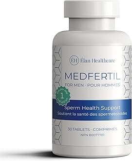 MedFertil for Men, Male Fertility Supplement, Natural Prenatal Multivitamins - Elan Healthcare (30 TABLETS (1 Month Supply))