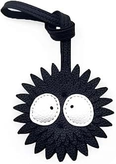 Black Briquette Bag Charm, Fashion Bag Charm for Purse Handbags Bag Accessories PU Key Charms
