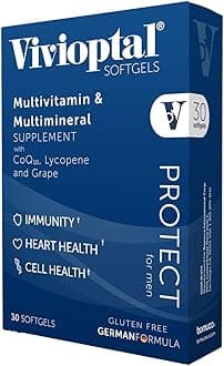 Protect For Men 30 Capsules Multivitamin & Multimineral Supplement CoQ10 Lycopene Resveratrol