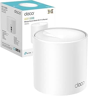 TP-Link Deco X10 AX1500 Mesh WiFi 6 System, WiFi Router, Whole Home Seamless Roaming, Voice Control with Alexa/Google, Personalize Parental Control, Wireless Extender Boost, OFDMA, MU-MIMO, Easy Setup