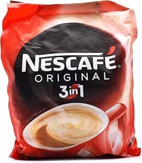 Nescafe 3 In 1 Original Soluble Ground Coffee Beverage,30 Sachets Bag