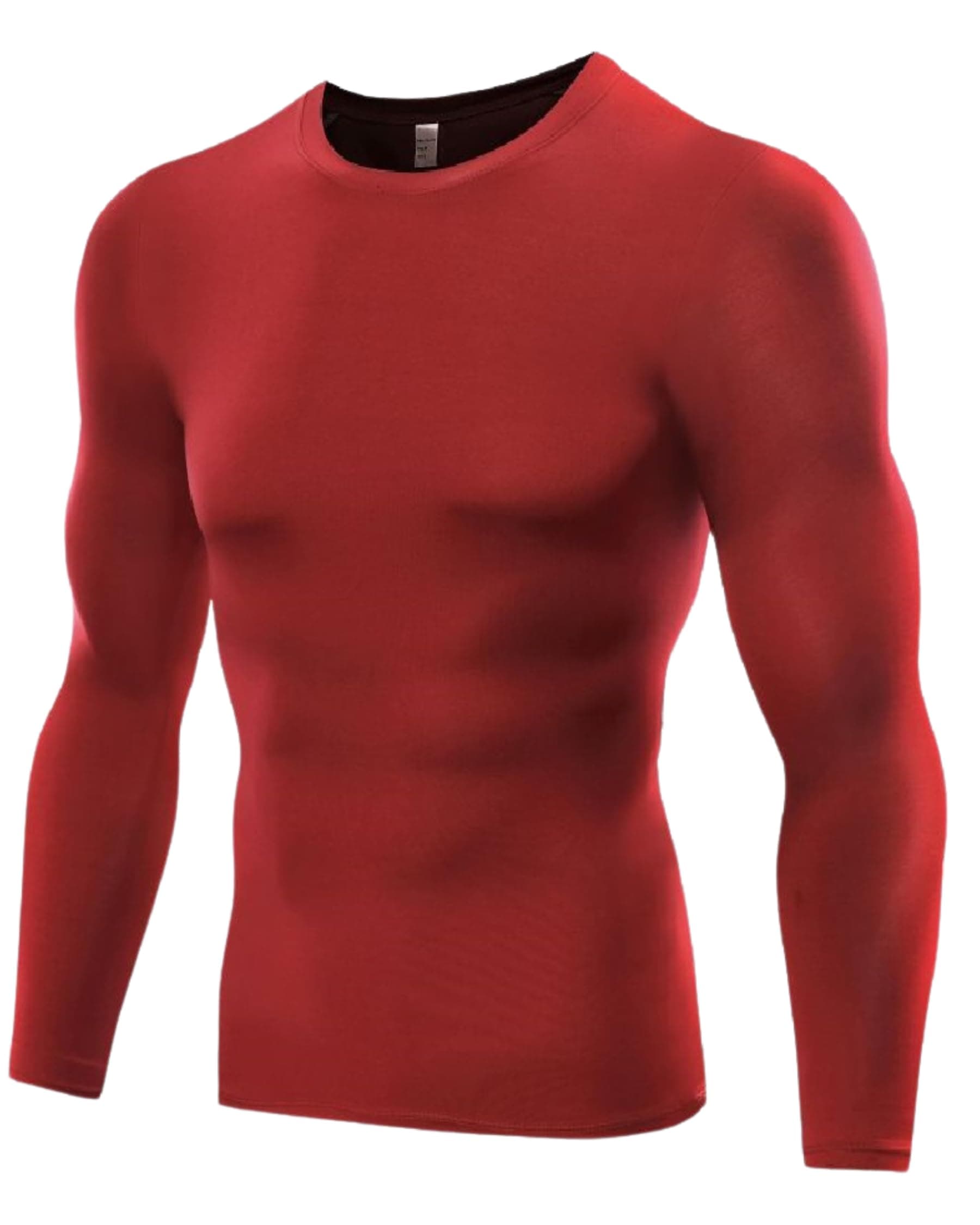 Red Long-Sleeved Compression Shirt
