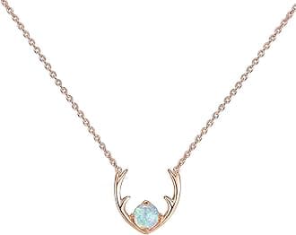 PAVOI 14K Gold Plated Created Opal Necklace | Opal Necklaces for Women