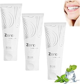 Zero Toothpaste 10% Nano-Hydroxyapatite, Toothpaste Whitening, Toothpaste for Cavities Repair, Advanced Enamel Protection, Enamel Repair for Adults & Kids Oral Care, Mint-Flavored Toothpaste (3pcs)