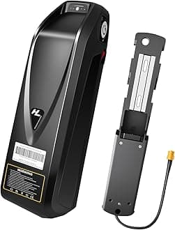 Upgraded 48V Lithium Battery 12Ah/20Ah, Built in 30ABMS, Including Charger, XT60 Connecting Cable, for 100W-1500W DIY Projects (48V12AH)