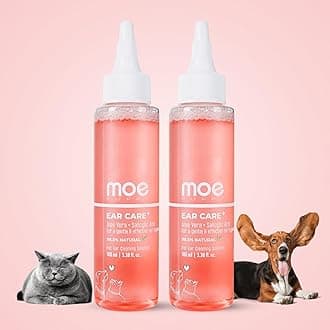 Moe PuppyEar Care Plus Ear Cleaning Solution for pets| For Dogs and Cats (Pack of 2)
