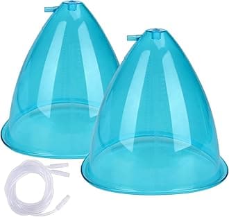 TitoeXXL Vacuum Therapy Machine Accessories Cupping Cup Set Back Body Scraping Shape Massager Cups （180mL）…