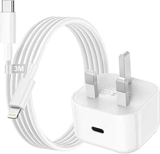 Poukey iPhone Charger Fast Charge, 20W iPhone Fast Charger Plug and Cable 3M [MFi Certified], iphone Fast charger Cable and Plug USB C Power Adapter for iPhone 14 13 12 11 Pro Max/Mini/XS/SE/8