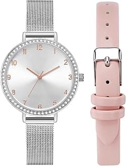 KIMOMTWomens Watches Leather Quartz Watch Waterproof Fashion Wristwatch for Women Ladies Girls