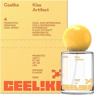 Oral Spray – Fresh Breath, Dual Cooling Experience & Convenient On-The-Go Design – Perfect for Freshening Breath Anywhere, Anytime (Orange, 1 Count)