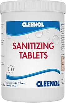Cleenol 062534/6 Sanitizing Bleach Tablets, Set of 180