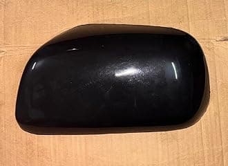ORVM Side view Mirror Cover/Cap for Toyota Innova IST GEN, F/L, 2ND GEN, 2005-2015 Type 2 Model - Black (WITHOUT/NO INDICATOR TYPE, LEFT PASSENGER SIDE)