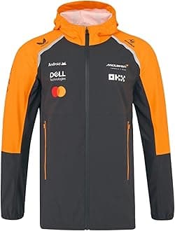CastoreMcLaren F1 2025 Team Lightweight Rain Jacket, Phantom/ Autumn Glory, 4XL