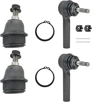 TRQ Front Steering & Suspension Kit Ball Joint Tie Rod Compatible with 2011-2014 Chrysler 200 2007-2010 Sebring 2008-2014 Dodge Avenger 2009-2020 Journey