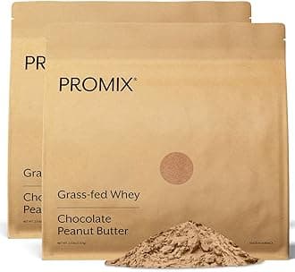 Whey Protein Powder, Chocolate Peanut Butter - Grass-Fed & 100% All Natural - ­Post Workout Fitness & Nutrition Shakes, Smoothies, Baking & Cooking Recipes - 2.5 Pound (Pack of 2)
