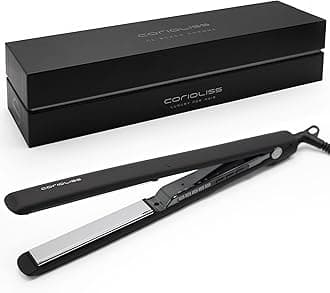 C3 Hair Straightener for Women Professional Titanium Plates Flat Iron (Black Chrome Soft Touch)