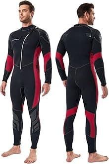 Seaskin Wetsuits for Men Women 3mm Front Zip Full Wetsuit