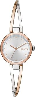DKNY Crosswalk Watch for Women, Quartz Movement with Stainless Steel, Leather or Silicone Strap