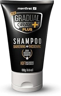 Gradual Gray PLUS Shampoo - Darkening + Thickening - Hair Dye Shampoo, Intense Pigment, Gray Coverage, Natural Finish, Easy 3-Min Application, 4.6 oz