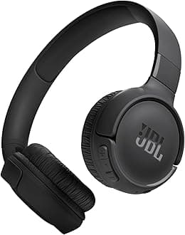 Tune 520BT - Wireless On-Ear Headphones, Up to 57H Battery Life and Speed Charge, Lightweight, Comfortable and Foldable Design, Hands-Free Calls with Voice Aware (Black)