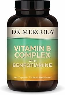 Dr Mercola Vitamin B Complex with Benfotiamine | 180 Capsules