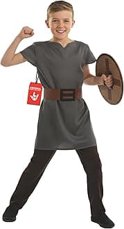Fun Shack Anglo Saxon Costume Kids, Boys Anglo Saxon Costume, Viking Costumes Kids, World Book Day Costumes for Boys