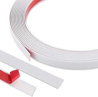 Flexible Molding & Wall Trim | Peel and Stick Design | Ceiling, Floor, Mirror, Corner, Wardrobe, Cabinet and Auto Trim, 16.4 ft x 0.8 inch