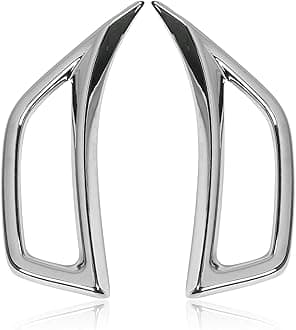 Voodonala for Jeep JL Side Air Conditioning Vent Outlet Decoration Trim for 2018-2022 Jeep Wrangler JL JLU Gladiator JT Trunk, Bright Silver