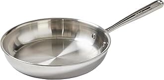 T-Fal Pro Tri-Ply Stainless Steel Fry Pan 10 Inch Induction Cookware, Oven Safe 500F, Fast & Even Heat, Professional Quality & Durability, Frying Pan, Skillet, Cookware, Silver