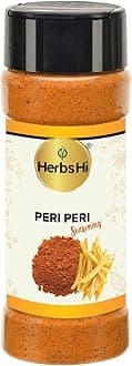 HerbsHi Peri Peri Masala For Fries, To Popcorn, Chicken Wings, Pastas, Breads, Sauces Or Nachos Fries, Pizzas, Pastas, Popcorn, Eggs, Breads, All Meats And Veg Dishes, 60 Gm
