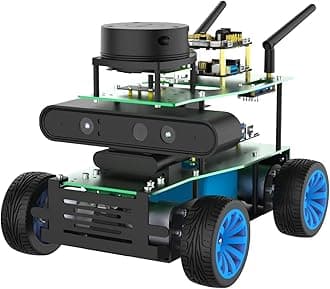 AI Electronic Science Project Learning Kit - ROS Beginner's Guide, Smart Robot, Voice Control, Python/C++ APP Control (Without Jetson Nano)