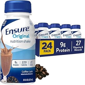 Original Nutrition Shake, Small Meal Replacement Shake, Complete, Balanced Nutrition with Nutrients to Support Immune System Health, Coffee Latte, 8 fl oz, 24 Count