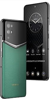 iVertu Calfskin 5G Phone, Unlocked Smartphone, Secure Encrypted, 64MP Camera, 12+512G, 120Hz FHD+(1080 * 2400) OLED Display, Dual SIM, Fast Charge (Imperial Green)