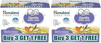 Himalaya Gentle Baby Soap 75 g | Buy 6 Get 2 Free | No 1 Doctor prescribed brand | with Olive oil and almond oil |Gentle Cleansing for Delicate skin|Gentle.Safe.researched