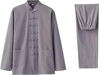 KUFEIUPMen's Ancient Chinese Hanfu Dress Long Robe Traditional Cosplay Costume