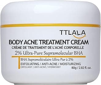 Butt Acne Clearing Treatment, Moisturizer Cream with 2% Salicylic Acid, Tea Tree Oil & Witch Hazel, Body Back Acne Treatment, Cystic Acne Treatment for Skin Delicate and Smooth 2.82oz