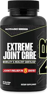 NutraBio Extreme Joint Care - Joint Support Supplement - Joint Health Supplement, Supports Joints, Mobility, and Cartilage - 120 Capsules