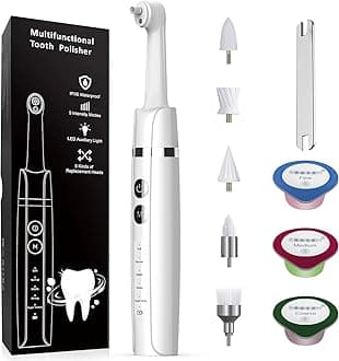 Teeth Whitening Set, 6 Heads, 5 Modes, LED Light, Rechargeable USB-C, Whitening Teeth, Lifts Stains, 1 Count