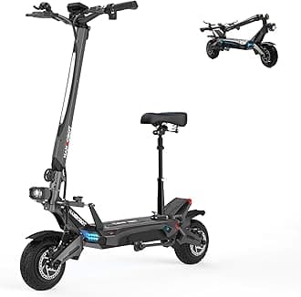 NANROBOT Electric Scooter Adults 50mph 3000W Dual Motor Fast E Scooter 80Miles Off Road Scooter Electric for Adults Foldable Kick Sports Scooter 10" Tires 330lbs Load with Suspension UL2272 Tested