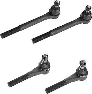 Tie Rod Kit Inner Outer Driver & Passenger Side Set of 4 for 00-02 Dodge Ram 2WD