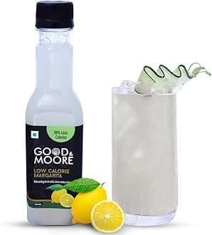 Low Calorie Margarita Syrup | For Cocktail, Mocktail, Sodas, Ice-Teas And More | Upto 98% Less Calories | Concentrated Syrup | Ready To Mix | Premium Syrup | Liquid - 250Ml