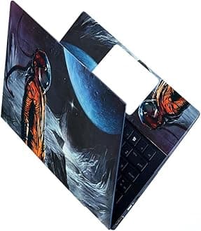 Full Laptop Skin Stickers HD Quality Sticker for Laptops Upto 15.6" Compatible with Apple/Dell/HP/Lenovo/Acer/Asus/Sony (Dustproof|Waterproof|Scratchproof|Reusable) - Space FL EDS