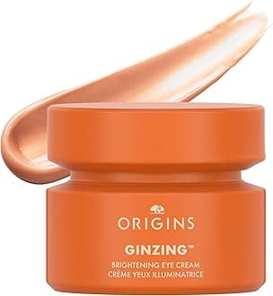 Origins GinZing Brightening Eye Cream with Vitamin C & Niacinamide| Visibly Reduces Dark Circles, 0.5 Fl Oz