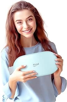 Slimpal Heating Pad for Period Cramps and Back Pain, FSA HSA Eligible, Plus-Sized Electric Heat Pad Portable Menstrual Heat Belt Pain Relief, 3 Timer Auto Off, Gift for Girls Women, Blue